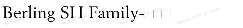 Berling SH Family字体转换